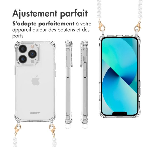 imoshion Coque avec dragonne + ﻿bracelet iPhone 13 Pro - Perles