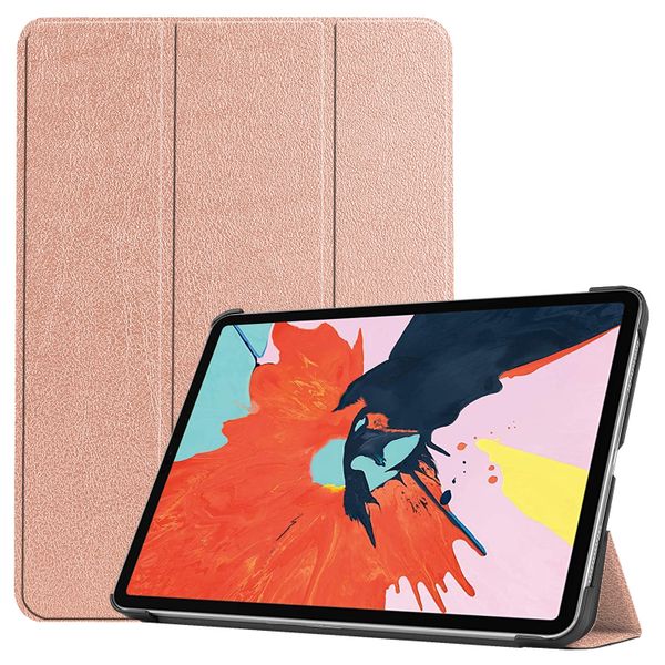imoshion Coque tablette Trifold Apple iPad Air 11 pouces (2025) M3 / (2024) M2 / Air 5 (2022) / Air 4 (2020) - Rose Doré