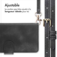 imoshion Etui de télephone portefeuille avec cordon Samsung Galaxy A55 - Noir