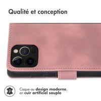 imoshion Etui de téléphone portefeuille avec cordon iPhone 12 (Pro) - Rose