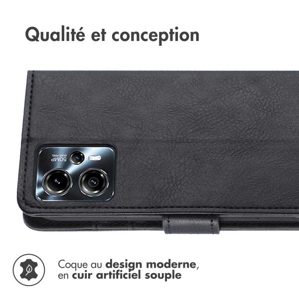 imoshion Étui de télephone portefeuille Motorola Moto G13 / G23 - Noir