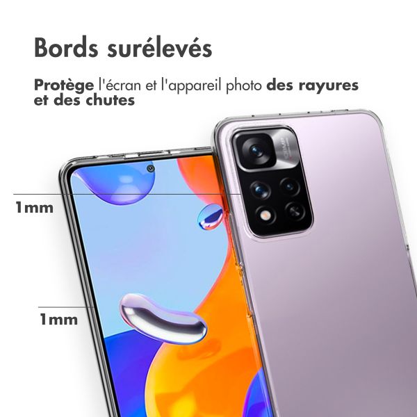 Accezz Coque Clear Xiaomi Redmi Note 11 Pro - Transparent