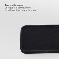Selencia Étui portefeuille amovible Olyn avec MagSafe Apple iPhone 16e - Noir