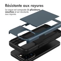 imoshion Coque arrière avec porte-cartes Apple iPhone 15 Pro - Bleu foncé