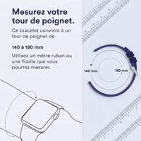 Apple Bracelet à maillons magnétique FineWoven Apple Watch | 38/40/41/42 mm - Taille M/L - Taupe