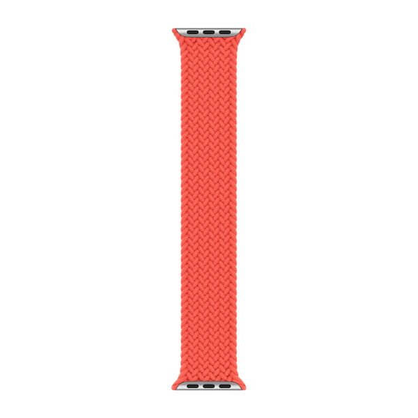 Apple Bracelet Solo tressé Apple Watch | 44/45/46/49 mm - Taille 11 - Electric Orange