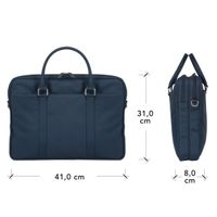 dbramante1928 Sac ordinateur 16 pouces Ginza Duo Pocket - Matière recyclée - Bleu