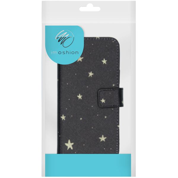 imoshion Design Softcase Bookcase Apple iPhone 12 (Pro) - Stars Gold