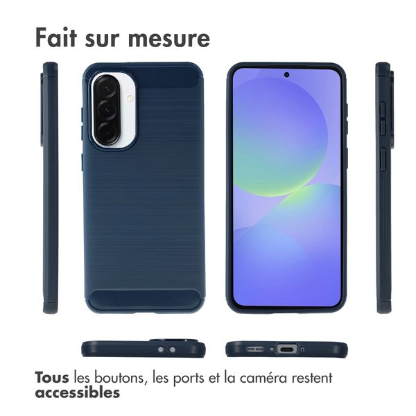 imoshion Coque Brushed Samsung Galaxy A37 (5G) - Bleu