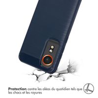 imoshion Coque Brushed Samsung Galaxy Xcover 7 - Bleu foncé