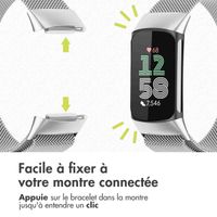 imoshion Bracelet magnétique milanais Fitbit Charge 5 - Taille S - Argent