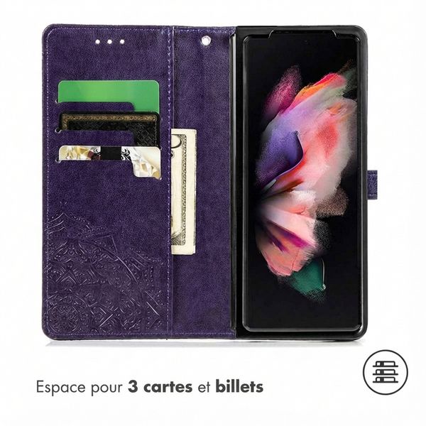 imoshion Etui de télephone Mandala Samsung Galaxy Z Fold 5 - Violet