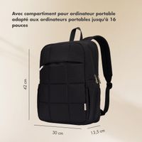 Selencia Sac à dos ordinateur portables Vaya Puffy 16 pouces - Midnight Black
