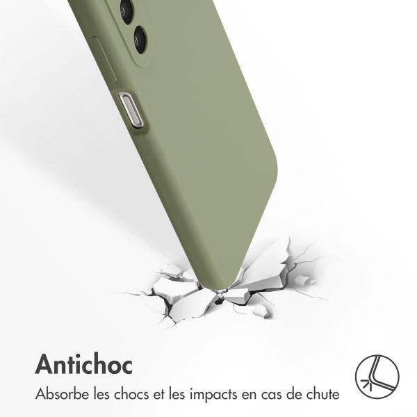 Accezz Coque Liquid Silicone Samsung Galaxy A26 - Vert