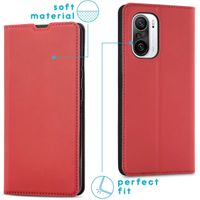 imoshion Étui de téléphone Slim Folio Xiaomi Poco F3 - Rouge