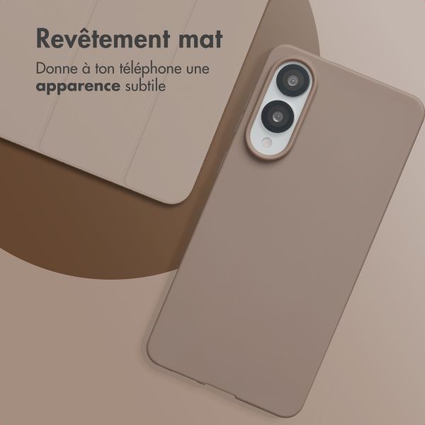 imoshion Coque Couleur Samsung Galaxy S25 Edge - Marron