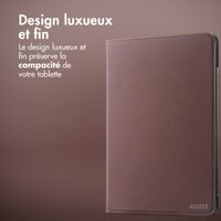 Accezz Coque tablette Classic Apple iPad Air 11 pouces (2025) M3 / (2024) M2 / Air 5 (2022) / Air 4 (2020) - Marron