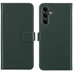 Selencia Étui de téléphone portefeuille en cuir véritable Samsung Galaxy A16 5G - Vert