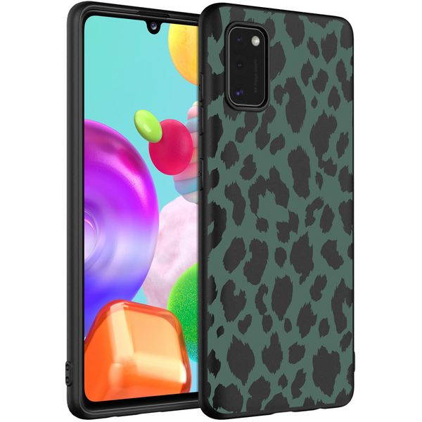 imoshion Coque Design Samsung Galaxy A41 - Léopard - Vert / Noir