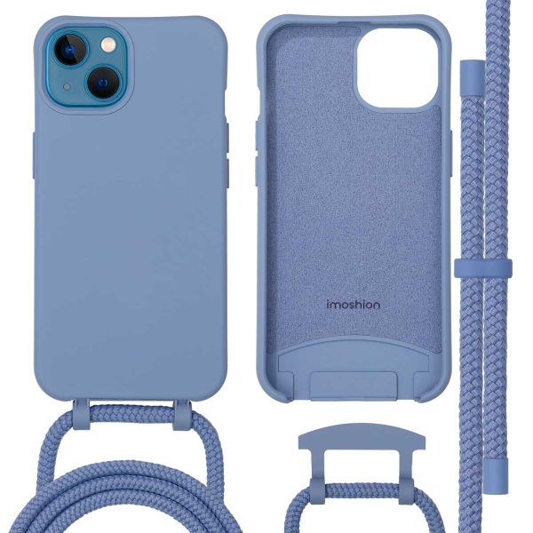 imoshion Coque de couleur avec cordon amovible MagSafe iPhone 13 - Ash Blue