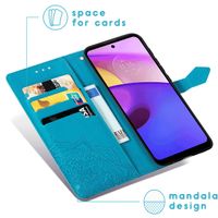 imoshion Etui de téléphone portefeuille Mandala Motorola Moto E30 / E40 - Turquoise