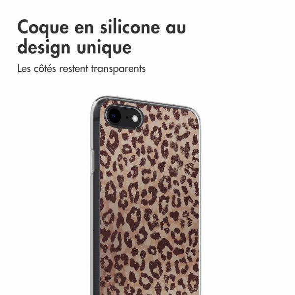 imoshion Coque design pour iPhone SE (2022 / 2020) / 8 / 7 - Leopard Mood