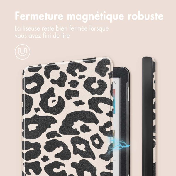 imoshion Design Slim Hard Case Sleepcover Kobo Clara Colour / BW - Leopard