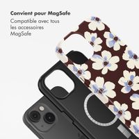 Selencia Coque arrière Vivid avec MagSafe Apple iPhone 14 - Choco Flower Pop