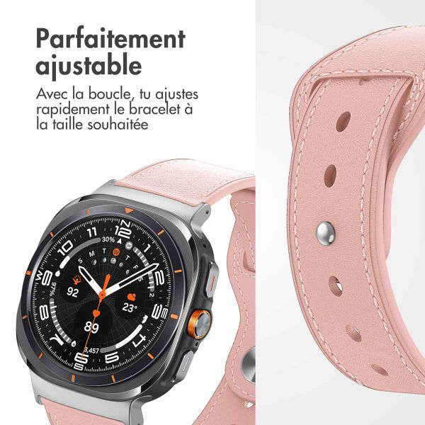 imoshion Bracelet en cuir Samsung Galaxy Watch Ultra (2024/2025) - Rose