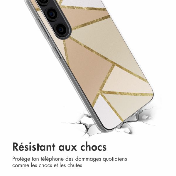 imoshion Coque design pour Samsung Galaxy S23 - Graphic Beige