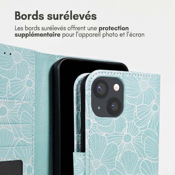 imoshion Étui de télephone portefeuille Design Apple iPhone 13 - Botanica