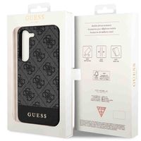 Guess Coque arrière Bottom Stripe 4G Samsung Galaxy S24 Plus - Noir