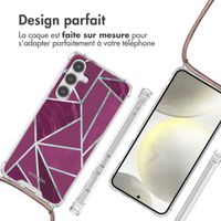 imoshion Coque Design avec cordon Samsung Galaxy S24 - Bordeaux Graphic