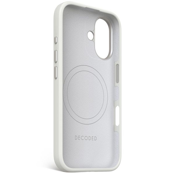 Decoded Coque en silicone MagSafe iPhone 16 - Stone Grey