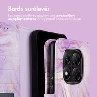 imoshion Étui de téléphone portefeuille Design Xiaomi Redmi Note 14 Pro Plus (5G) - Purple Marble