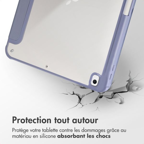 imoshion Coque tablette Origami iPad 9 (2021) 10.2 pouces / iPad 8 (2020) 10.2 pouces / iPad 7 (2019) 10.2 pouces - Lavender