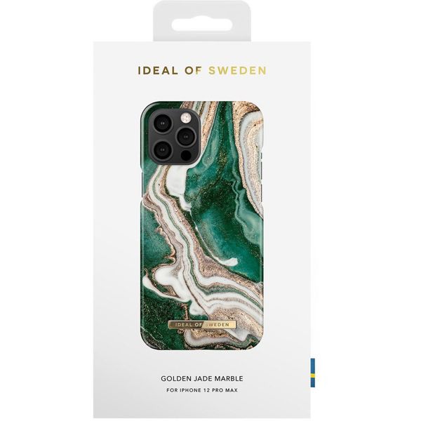 iDeal of Sweden Coque Fashion iPhone 12 Pro Max - Golden Jade Marble