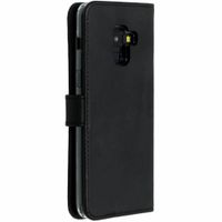 Selencia Étui portefeuille en cuir véritable Samsung Galaxy A8 (2018) - Noir