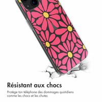 imoshion Coque design pour iPhone 13 - Dusty Rose Flowers Connect