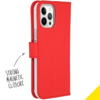 Accezz Étui de téléphone Wallet iPhone 12 Pro Max - Rouge