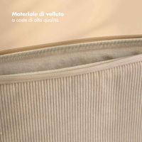 Selencia Pochette ordinateur Corduroy 15-16 pouces - Beige