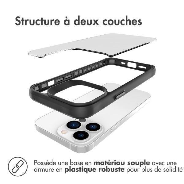 imoshion Coque Rugged Hybrid Apple iPhone 13 Pro Max - Noir / Transparent