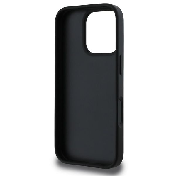 Guess Coque 4G Metal Logo Backcover Apple iPhone 16 Pro - Noir