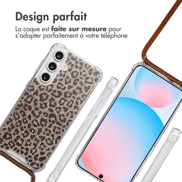 imoshion Coque Design avec cordon Samsung Galaxy S24 FE - Leopard Mood