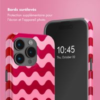 Selencia Coque arrière Vivid avec MagSafe Apple iPhone 15 Pro - Wave Vibes Lipstick