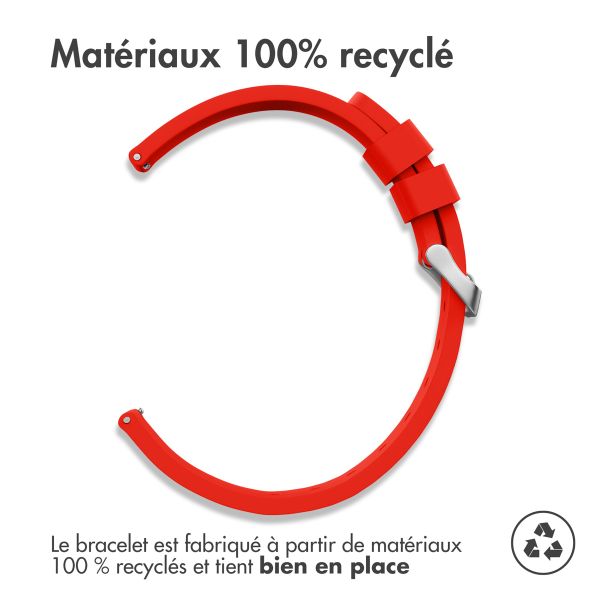 imoshion Bracelet en silicone - Connexion universelle de 24 mm - Rouge