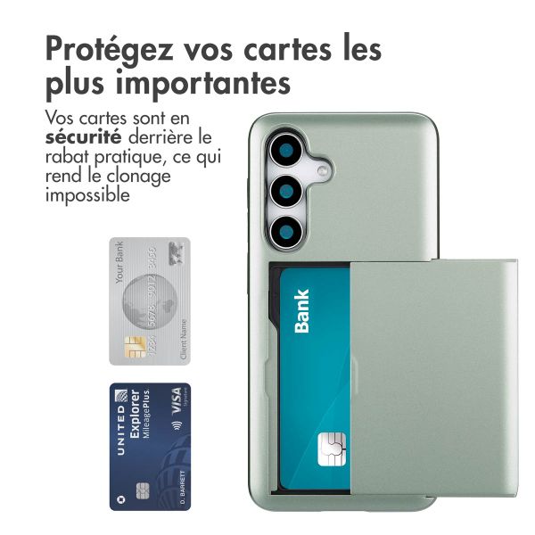 imoshion Coque arrière avec porte-cartes Samsung Galaxy S25 - Vert