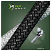 dbramante1928 Câble de recharge Re-charge USB-C vers USB-C 100 W - 3 mètres - Blanc