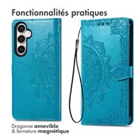 imoshion Etui de téléphone portefeuille Mandala Samsung Galaxy S23 FE - Turquoise