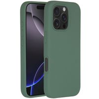 Accezz Coque Liquid Silicone avec MagSafe iPhone 16 Pro - Vert foncé